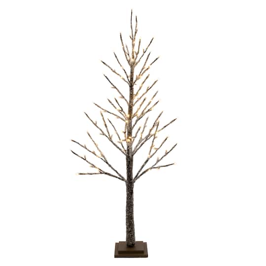 4Ft Deep Brown LED Icy Twig Tree By Melrose | 4 ft | Michaels®